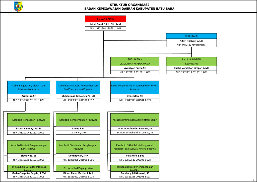 Struktur Organisasi bkd